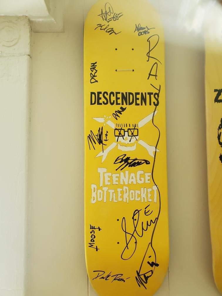 Teenage Bottlerocket/ Decendents autographed skateboard deck